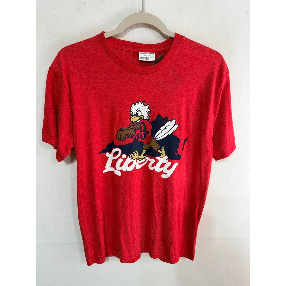 Where I'm From T-Shirt Liberty University Flames Graphic Men's Small Red